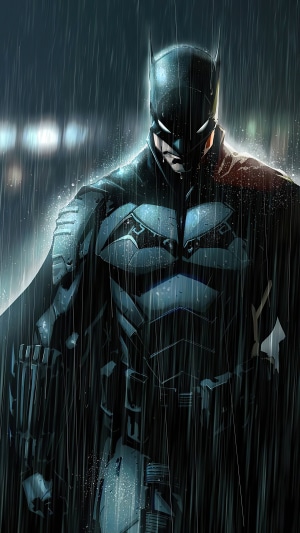 Batman in the Rain 4K