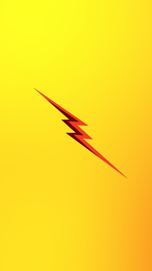 The Flash minimalist logo 4K