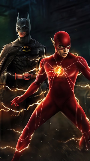 Batman and Flash from DC Comics 4K