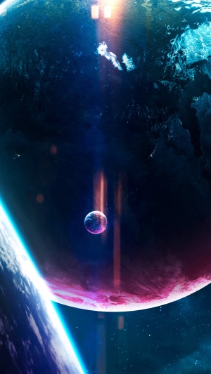 Planets and moons in a digital universe