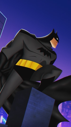 Batman in a stylized artwork