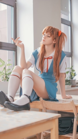 Asuka Langley Soryu from Neon Genesis Evangelion Cosplay