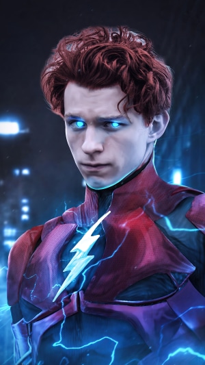 Tom Holland as The Flash in Digital Art 4K