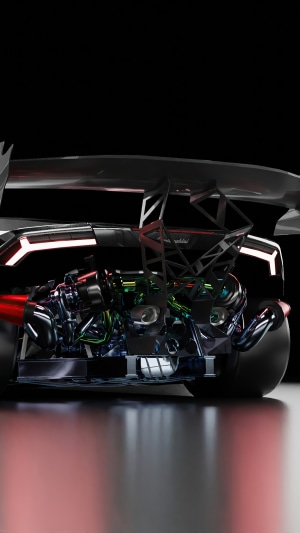 Lamborghini Huracan engine detail 4K