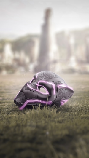 Black Panther mask artwork 4K