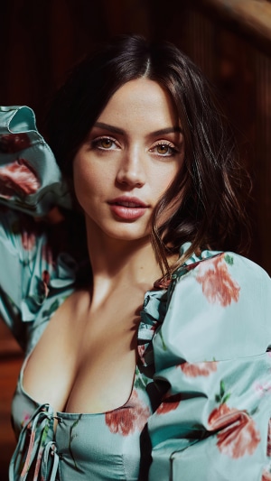 Ana de Armas in floral dress photoshoot 4K