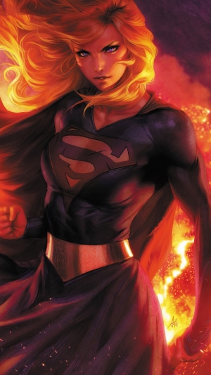 Supergirl from DC Comics artwork 4K