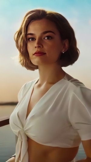 Emma Mackey in Death on the Nile 4K