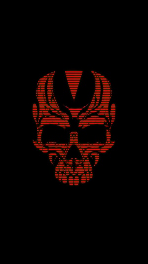 Red skull artwork