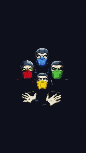 Mortal Kombat characters in Queen's Bohemian Rhapsody pose