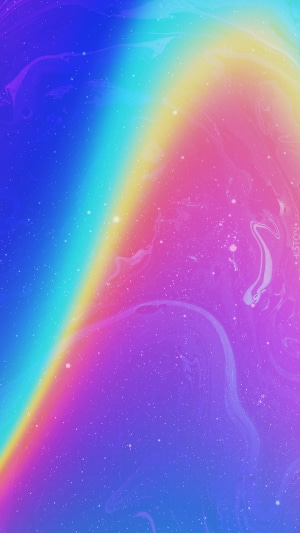 Abstract rainbow and purple galaxy artwork