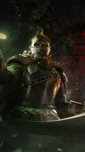Knight in armor from For Honor