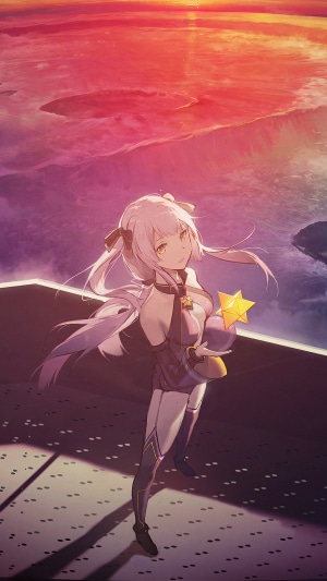 Anime girl with star from Vocaloid 4K