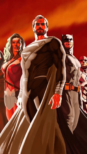 Justice League Superheroes Artwork 4K