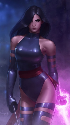 Psylocke from Marvel Comics artwork