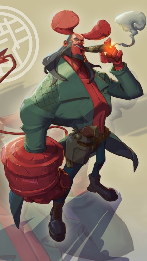 Hellboy artwork by an artist
