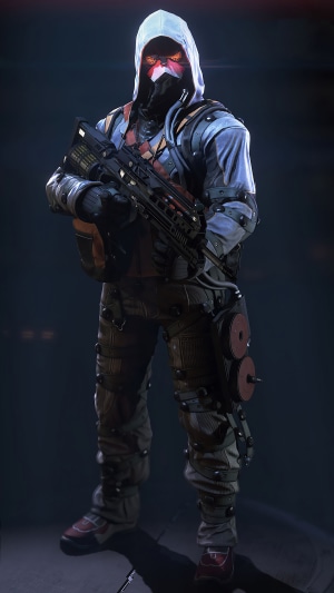 Character from Destiny 2 holding a weapon