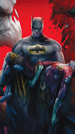 Batman carrying Robin, Death in the Family 4K