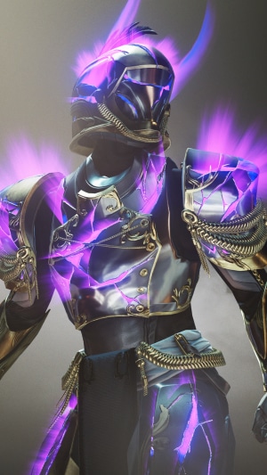 Destiny 2 Guardian with purple energy