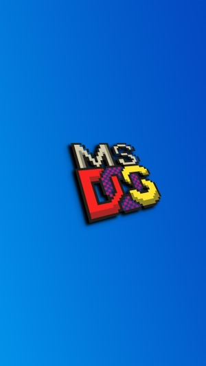 MS-DOS logo 4K
