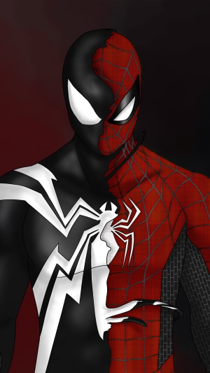 Spider-Man and Venom artwork