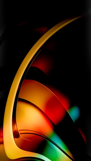Abstract digital art with colorful bokeh