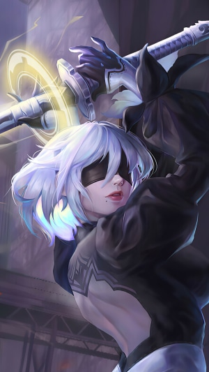 2B from Nier Automata 4K
