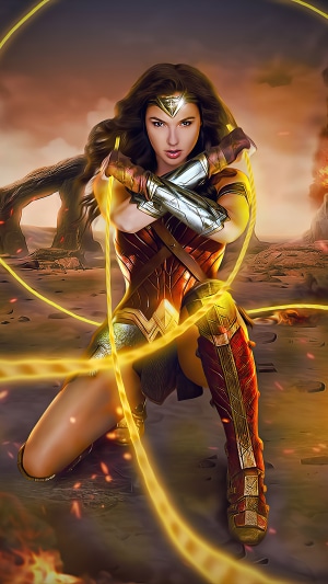 Wonder Woman with Lasso of Truth