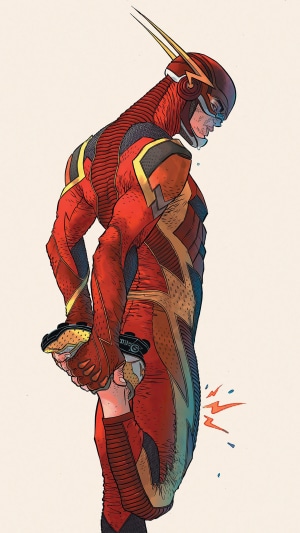 The Flash artwork 4K