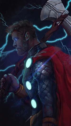 Thor from Avengers Endgame artwork