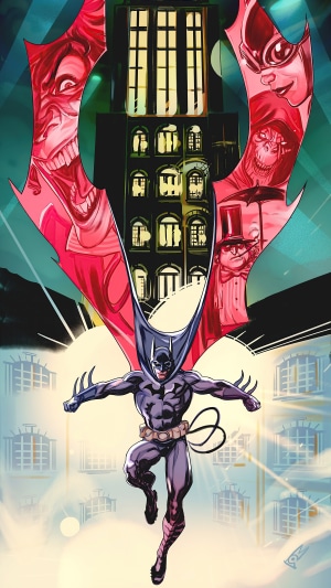 Batman and Villains Artwork