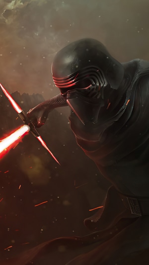 Kylo Ren from Star Wars artwork 4K