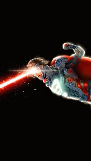 Superman using heat vision