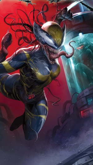 Venom Wolverine Artwork 4K