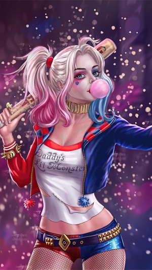 Harley Quinn from DC Comics artwork in 4K