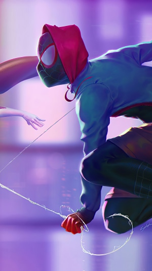 Miles Morales from Spider-Verse artwork