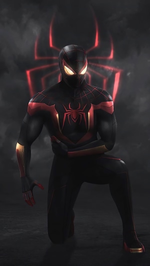 Miles Morales Spider-Man artwork 4K