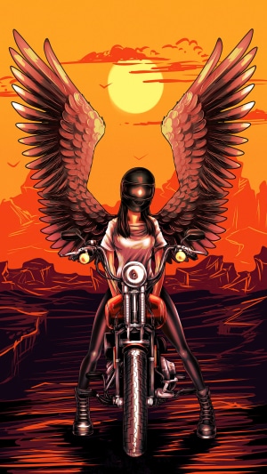 Angel Biker Artwork