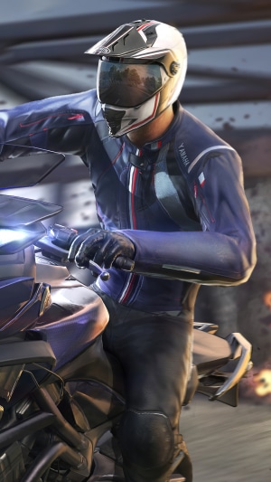 PlayerUnknown's Battlegrounds Yamaha Motorcycle Rider 4K