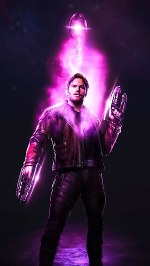 Star Lord from Guardians of the Galaxy artwork 4K