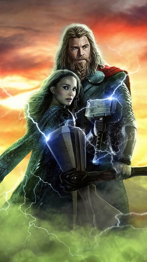 Thor and Jane Foster from Thor: Love and Thunder