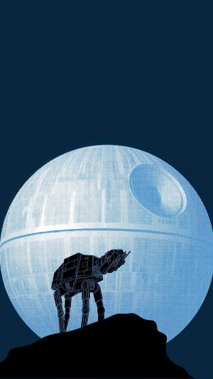 AT-AT Walker and Death Star artwork