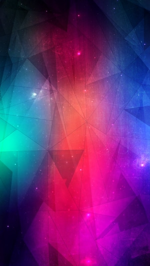 Abstract geometric digital art with vibrant colors