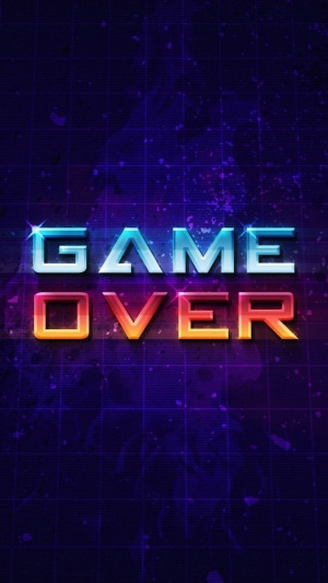 Game Over Typography 4K