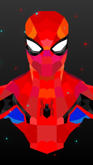 Spiderman Low Poly Artwork