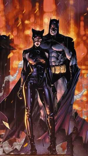 Batman and Catwoman artwork 4K