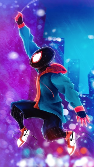 Miles Morales Spider-Man artwork 4K
