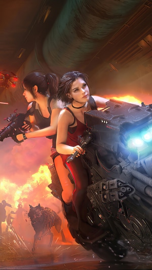 Jill Valentine and Claire Redfield from Resident Evil
