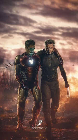 Iron Man and Wolverine Artwork 4K