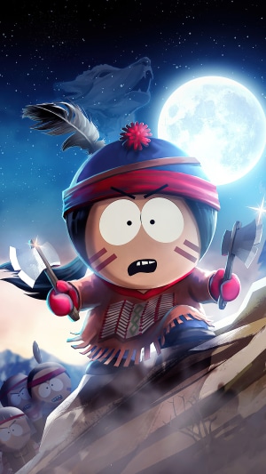 Stan Marsh from South Park as a Native American warrior